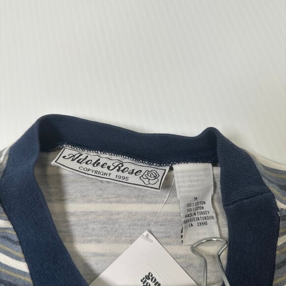 Vintage Adobe Rose Western Striped Tee M - Picture 3 of 3